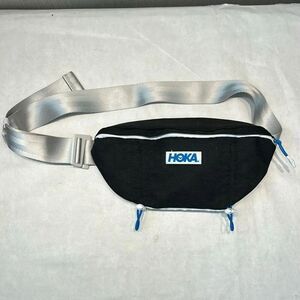 Hoka Belt Bag Black Adjustable Strap Waist Fanny Pack Crossbody Hiking Outdoor